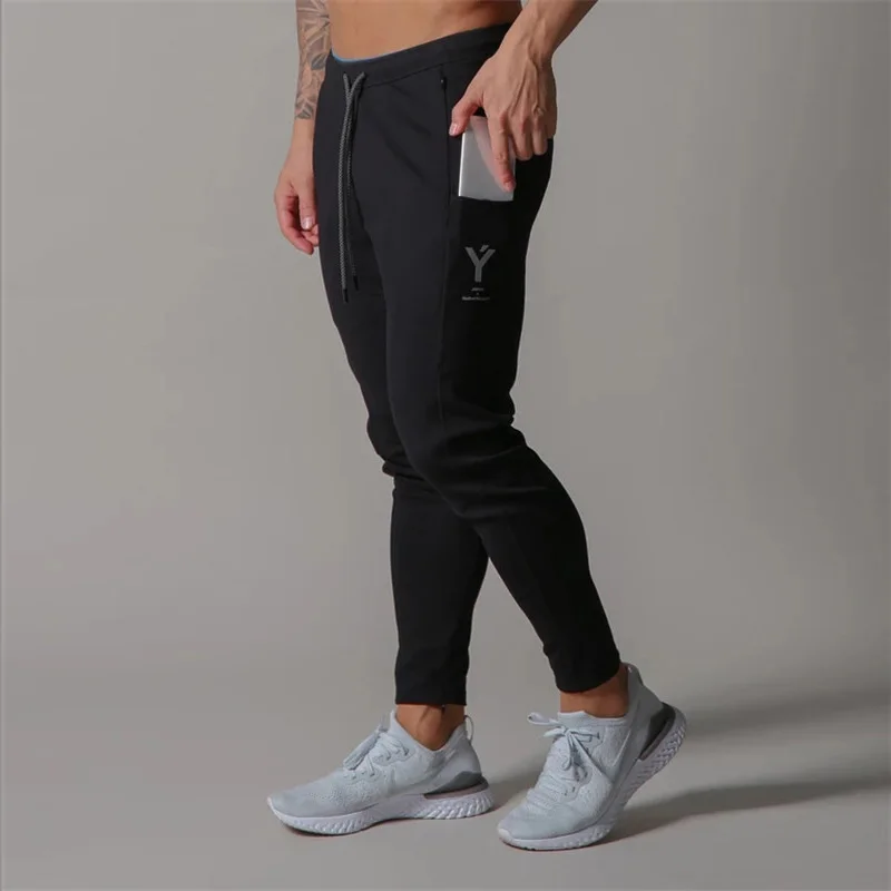 Новинка, мужские спортивные штаны для бега, спортивные штаны для бега, мужские хлопковые спортивные штаны для бега, облегающие брюки, брюки для бодибилдинга, 20CK02
