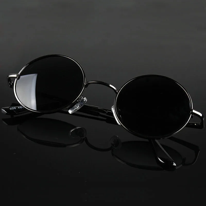 MYT_0256 Retro Round Polarized Sunglasses Men Women Brand Designer Male Female Sun Glasses Metal Frame Eyewear Driving UV400