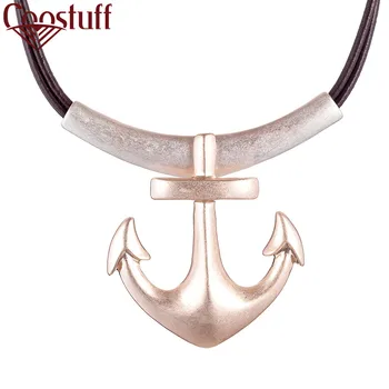 

Trendy Women's Rose Gold Neck Chokers Necklace Jewelry Pendants Gift Fashion Rope Chain Female Suspension Decoration Accessories