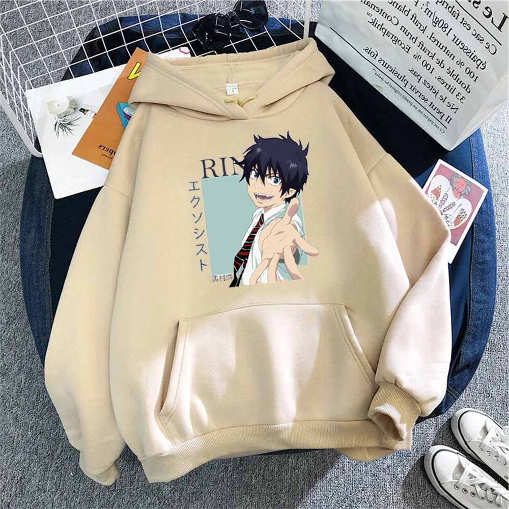 

Autumn and winter Rin Okumura Blue Exorcist anime hoodie Harajuku graphic basic sweatshirt Kawaii pullover tops women's hoodies