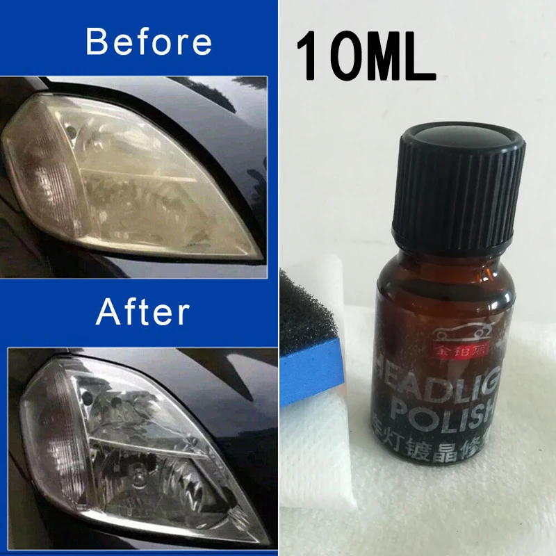 10ML Applicator Headlight Polishing Care Car Oxide Coating Cleaning Repair Tools For Old Lamps New Lights | Автомобили и