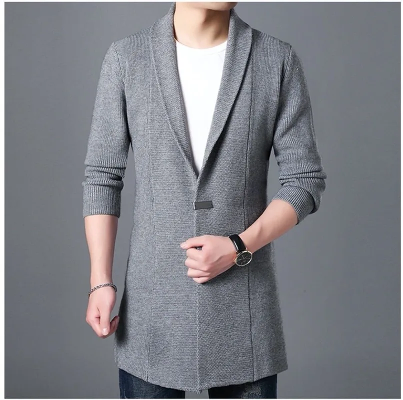 

Autumn 2020 new men's sweater Chinese style personality handsome cardigan sweater jacket to keep warm warm fashion street style