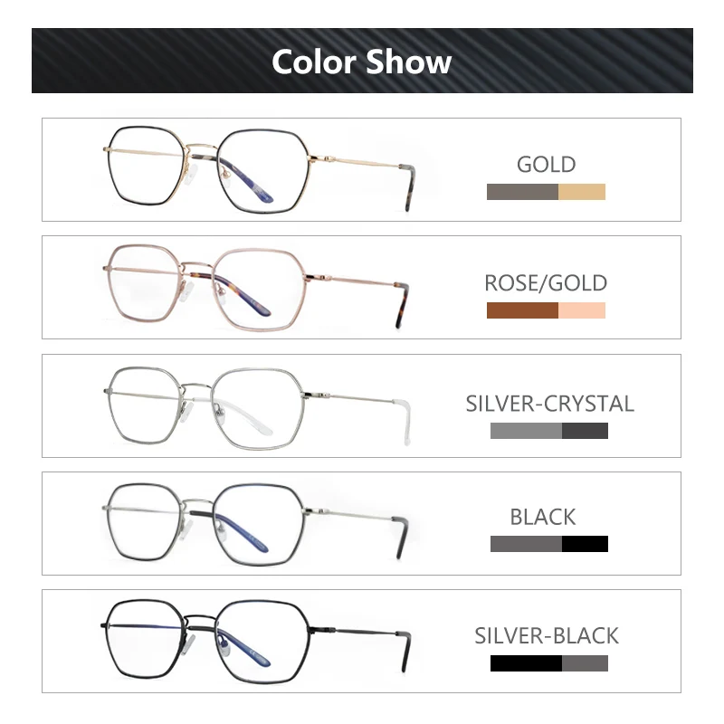 Prescription Progressive Glasses Men Women Anti Blue Light Photochromic Eyewear Square Optical Myopia Eyeglasses ZENOTTIC myopia eyeglasses
