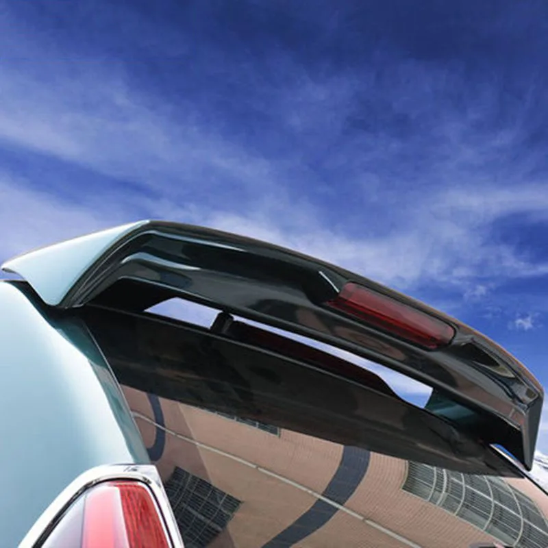 Car Rear Wing Spoiler Car Roof Spoiler Spoiler ABS Plastic Unpainted Primer Rear Wing With Led Light For Toyota Land Cruiser Prado FJ120 4000 2700 2003-2009