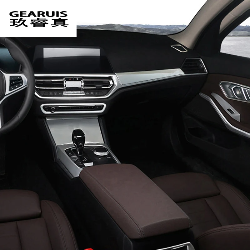 Автомобильный Стайлинг, внутренние кнопки, панель, рамка, Декоративные Чехлы, наклейки для BMW 3 серии G20 G28, нержавеющая сталь, авто аксессуары