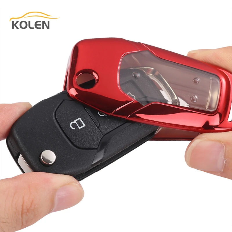 Soft TPU Car Remote Key Case Cover For Ford Fusion Mondeo Fiesta Escort Ranger Focus MK3 KUGA Ecosport Holder Shell Accessories - H7313eea76cb5440e8c9cee65ab34d3e87
