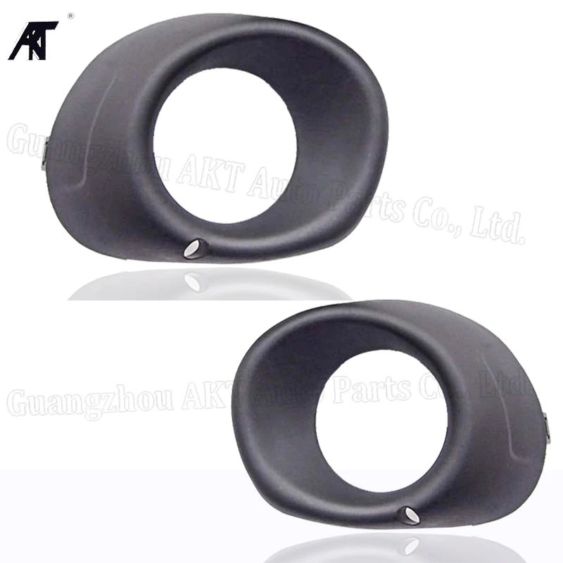 RL AND RH black 6400F060 автомобильный передний противотуманный светильник, Крышка корпуса рамы для Mitsubishi Outlander 2013-, крышка лампы, черный и серебристый светильник, крышка - Цвет: RL AND RH black
