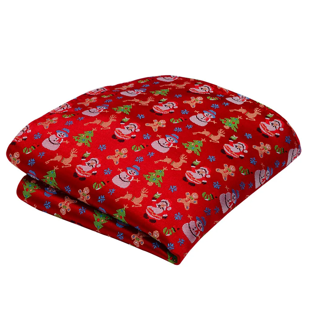 Ricnais 2019 дизайнерский Шелковый Рождественский носовой платок Красный Синий Рождественская елка Снеговик Jucquard Карманный квадратный