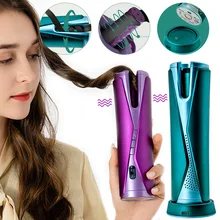 

Cordless Automatic Hair Curler Electric Ceramic Curling Iron Machine Curls Waves LCD Display Rotate Wave Styler Curling tools