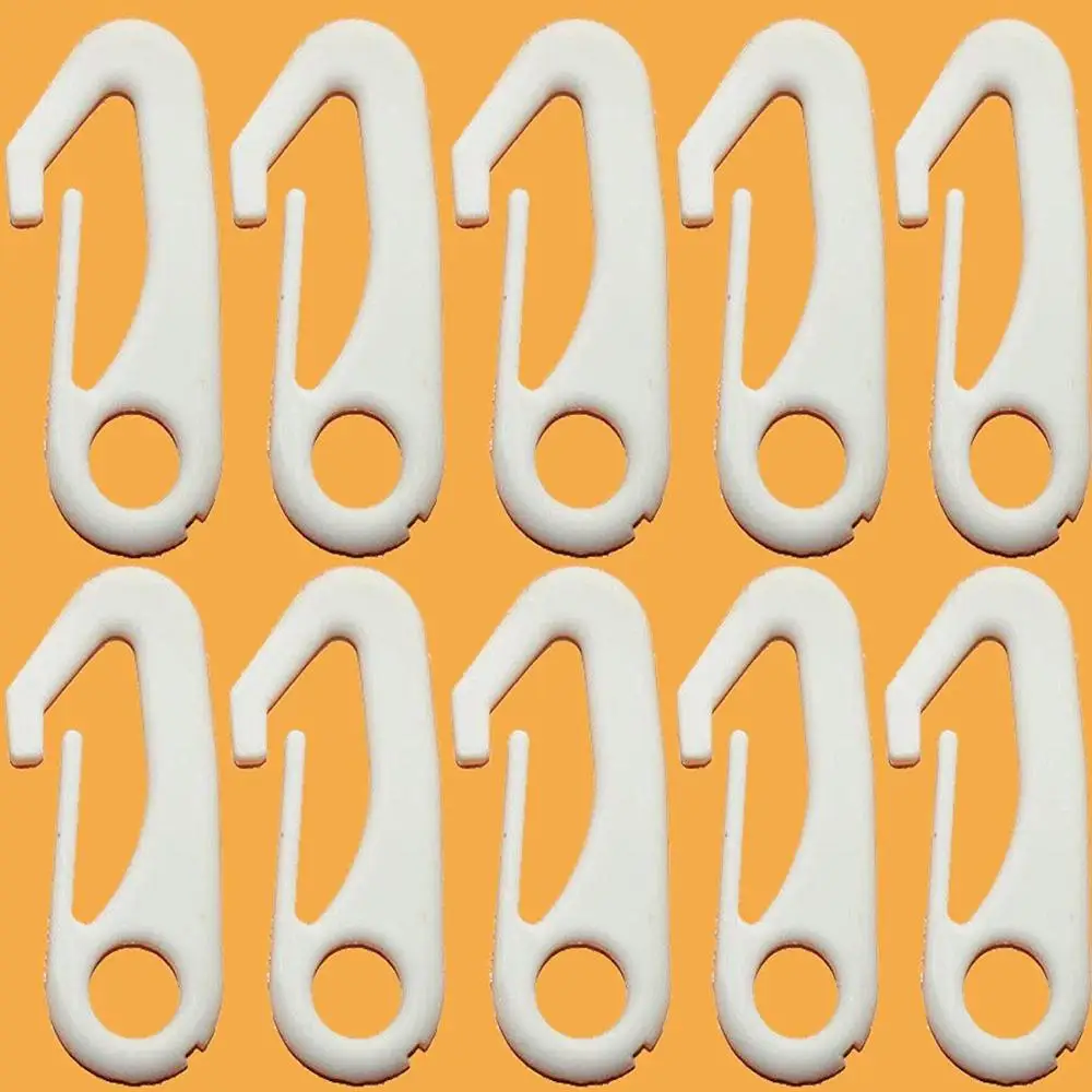 10 Pcs Nylon Flag Pole Clip Snaps Hook Flag Pole Attachment Flagpole Hardware-to Attach to Flagpole with Rope-Anti-UV,