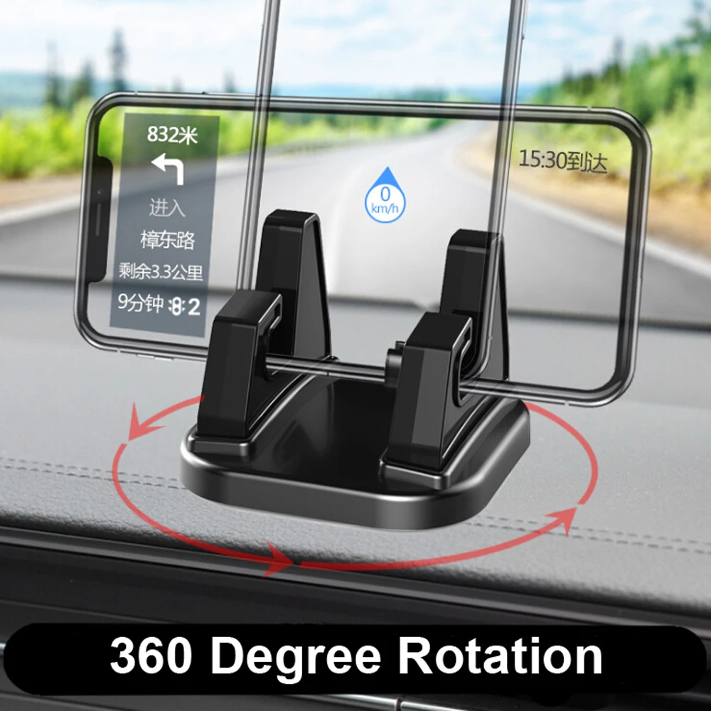 360 Degree Rotate Car Cell Phone Holder Dashboard Sticking Universal