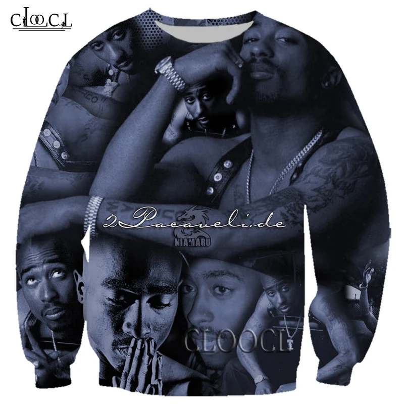 

CLOOCL Rapper Amaru Shakur 2pac Tupac 3D Printed Sweatshirt Men Women Harajuku Pullovers Fashion Harajuku Unisex Tracksuit Tops
