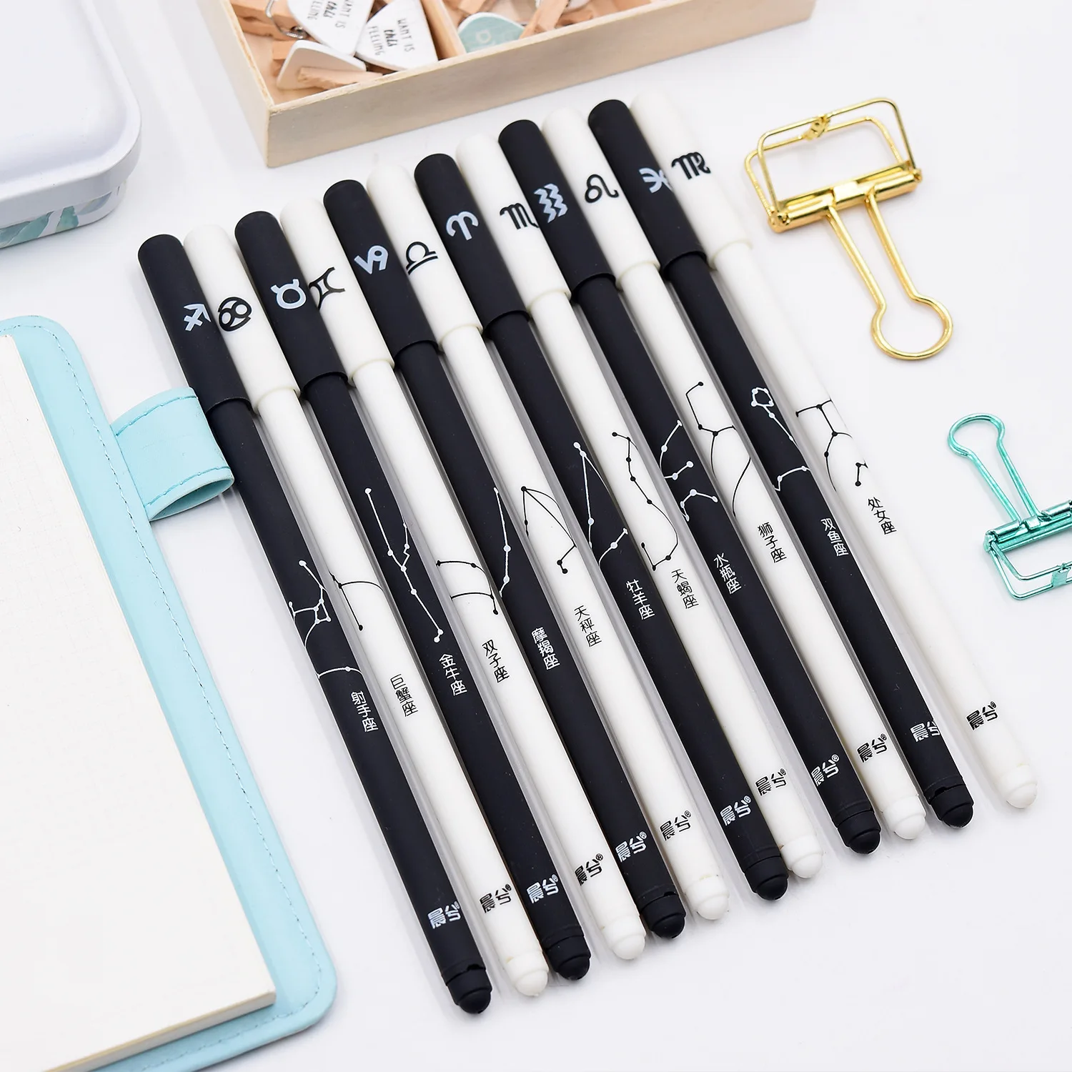 2 шт. креативные канцелярские принадлежности Студенческая ручка 12 созвездий