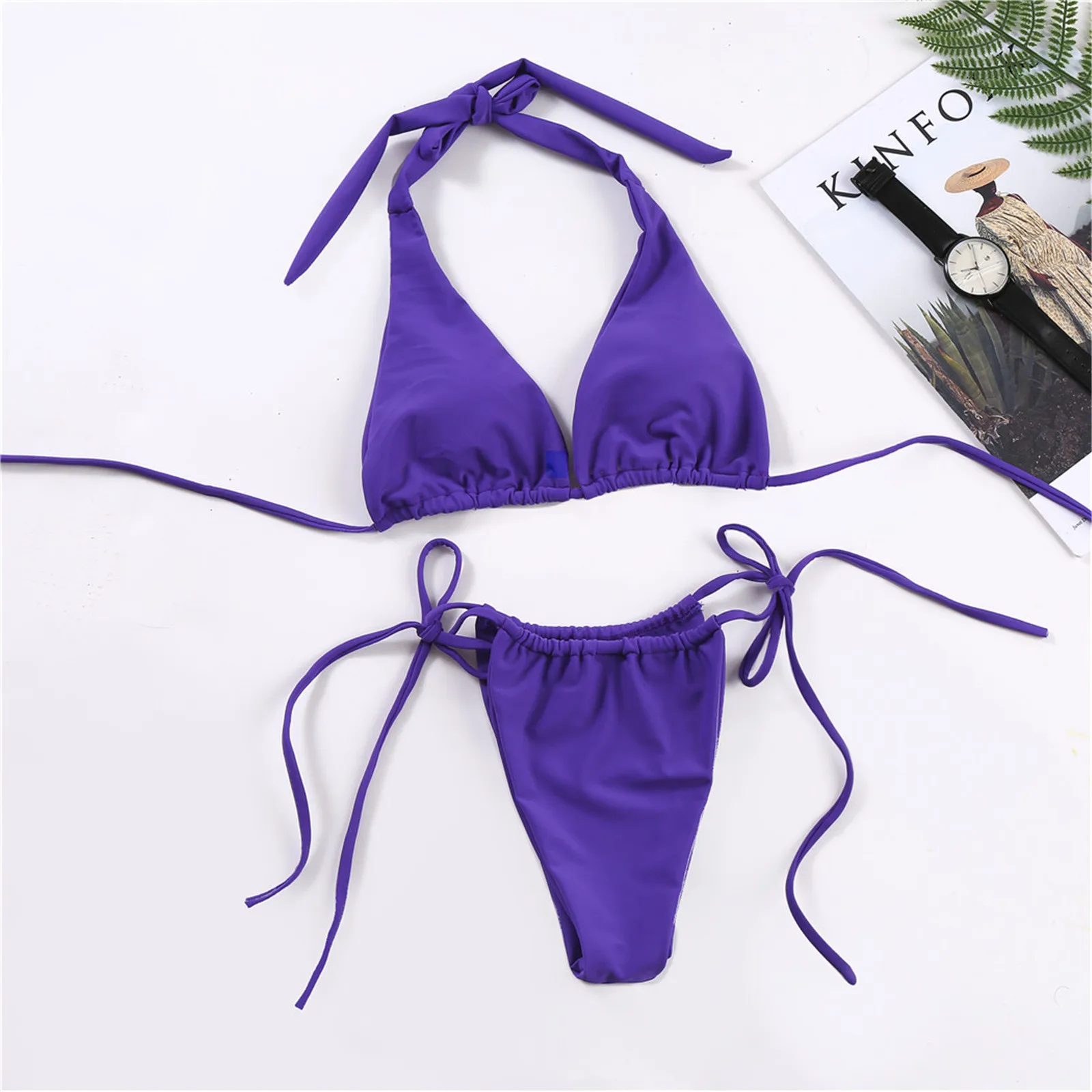 Women Bikini Sets Two Piece Swimsuit High Leg Micro String Bikinis Set Swimming Suit women bikini sets