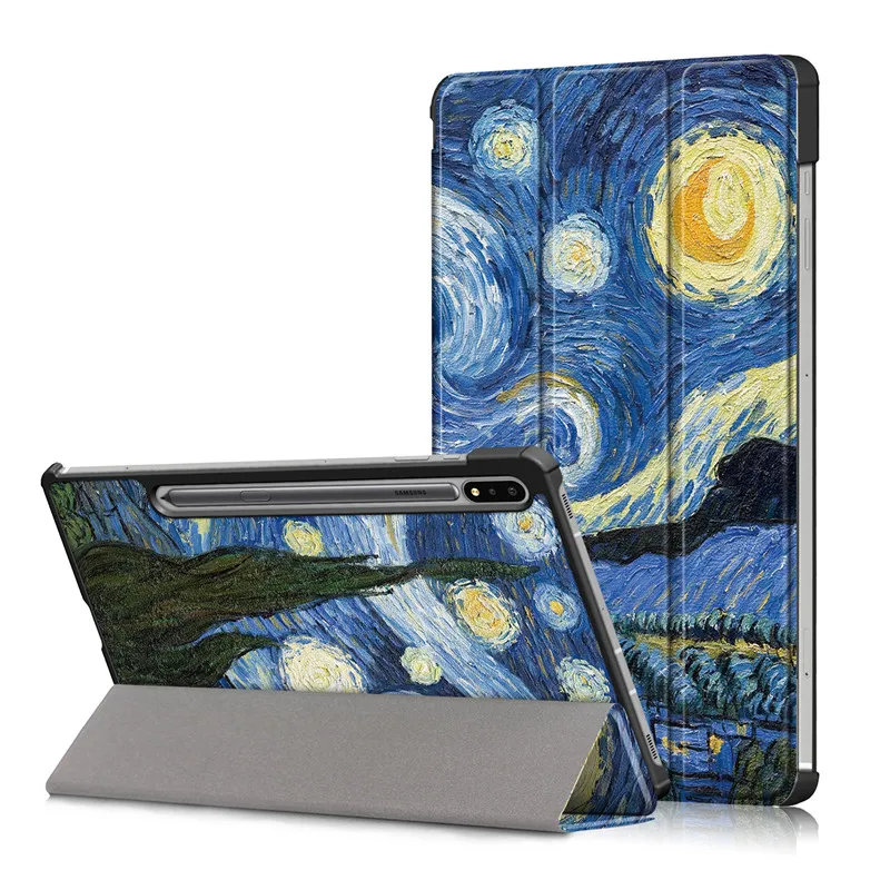 capa para samsung tab fe mais capa de moda pintado fold capa de couro para galaxy tab plus fe caso coque funda