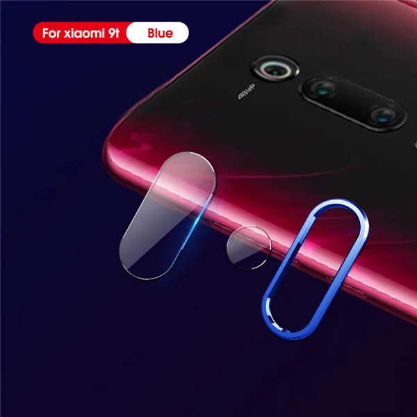 Camera Lens Protective Metal Ring Tempered Glass For Xiaomi mi 9t Pro A3 Redmi Note 8 7 Redmi K20 Pro Screen Protector Case - Цвет: For Xiaomi mi 9T