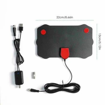 

MINI US EU Indoor HDTV Antenna Radius Digital TV Antenna Freeview With Signal Booster Surf Enhancement Fox TV Antenna