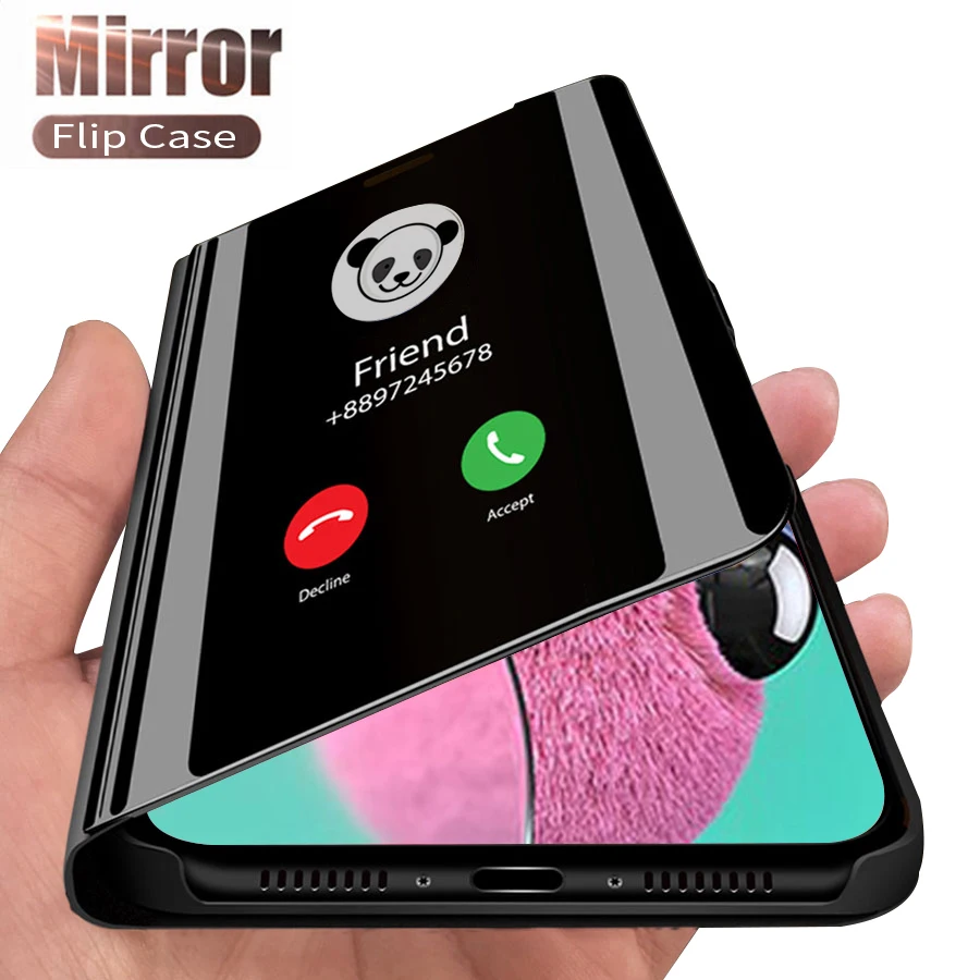 Умный зеркальный чехол для телефона Samsung Galaxy A51 A71 S20 Ultra S10 S9 Note 10 Plus Lite S10E A20e A50 A70 M31