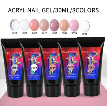 

30ml Finger Extension Nail Gel Hard Jelly Crystal Gel Poly nail gel vernis a ongle nailpolish UV Builder Crystal poligel