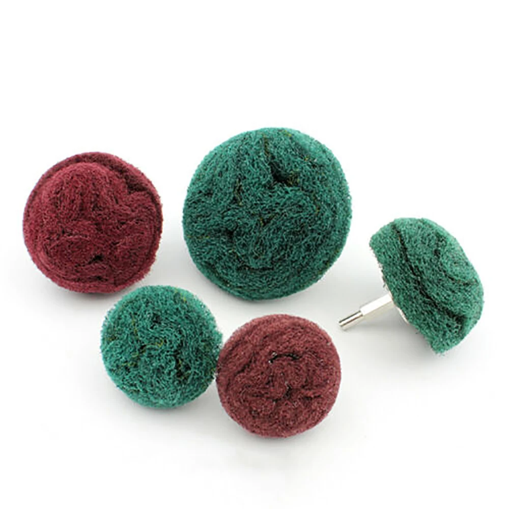 1PCS 50mm100mm Dome Nylon Fiber Flap Wheel Sanding Abrasive Mop 6mm