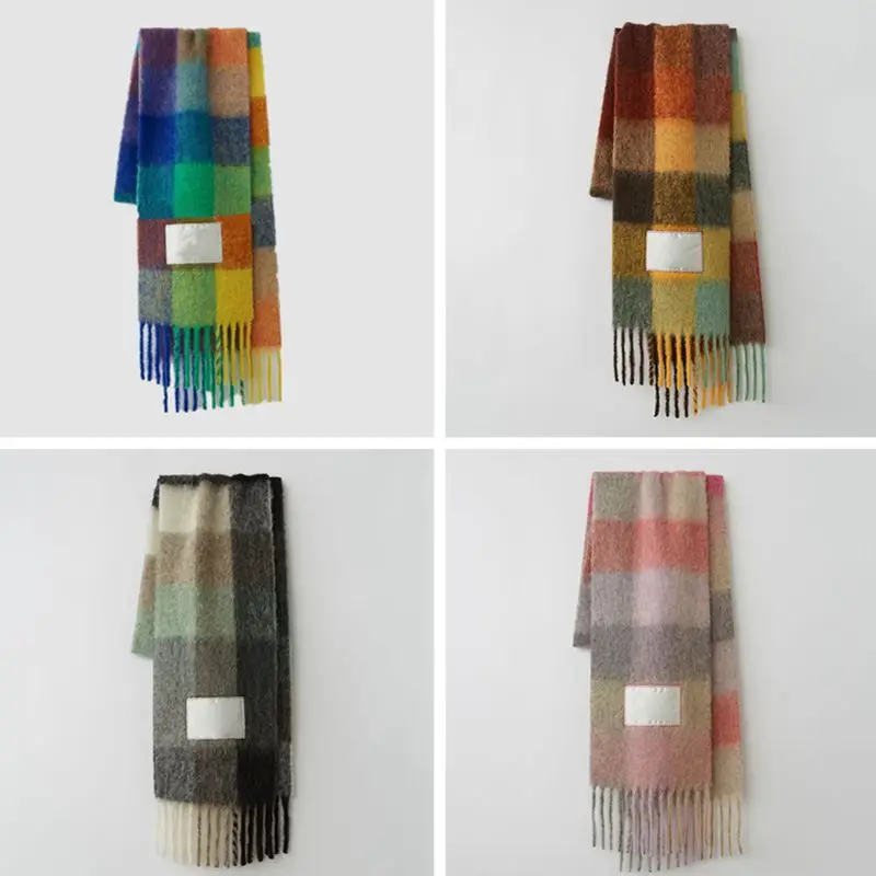 NEW 2021 AC winter scarves for women shawls warm wraps lady pashmina pure blanket cashmere scarf neck headband hijabs stole A2