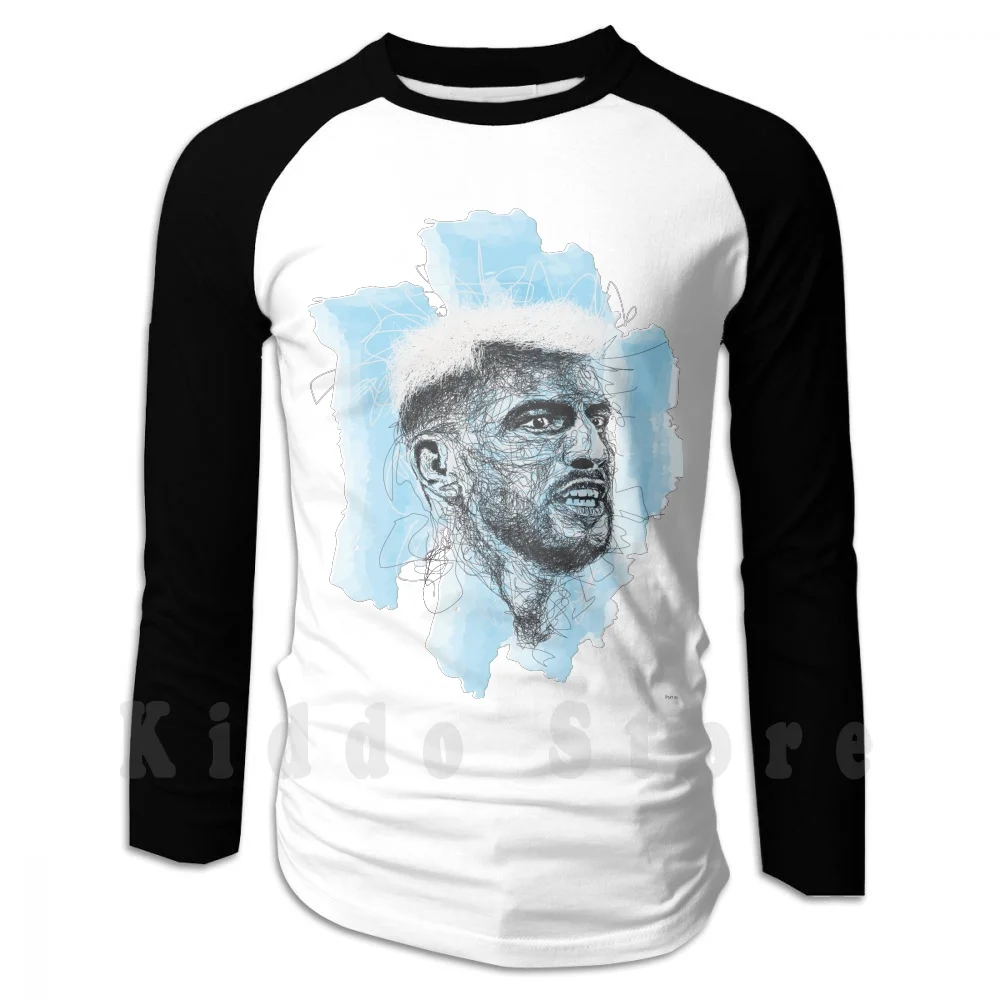 Felpe Con Cappuccio A Manica Lunga Con Cappuccio Superstar Della Città Di Cordless Aguero 79City Epl English Pep Pep Guardiola Soccer
