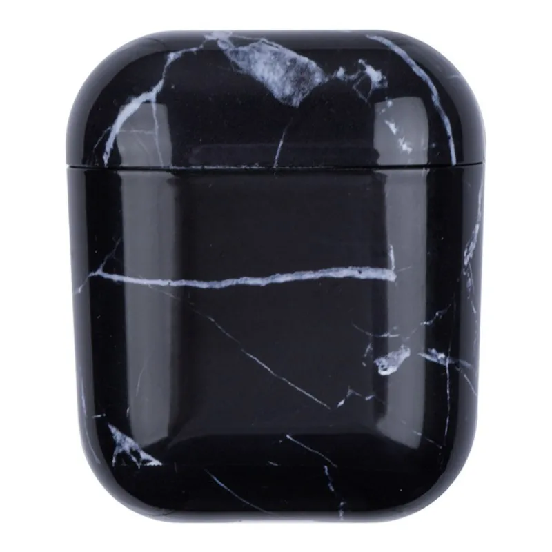 Матовый защитный чехол для наушников для Airpods 1/2 Универсальный ПК мраморный беспроводной Bluetooth чехол для наушников противоударный корпус