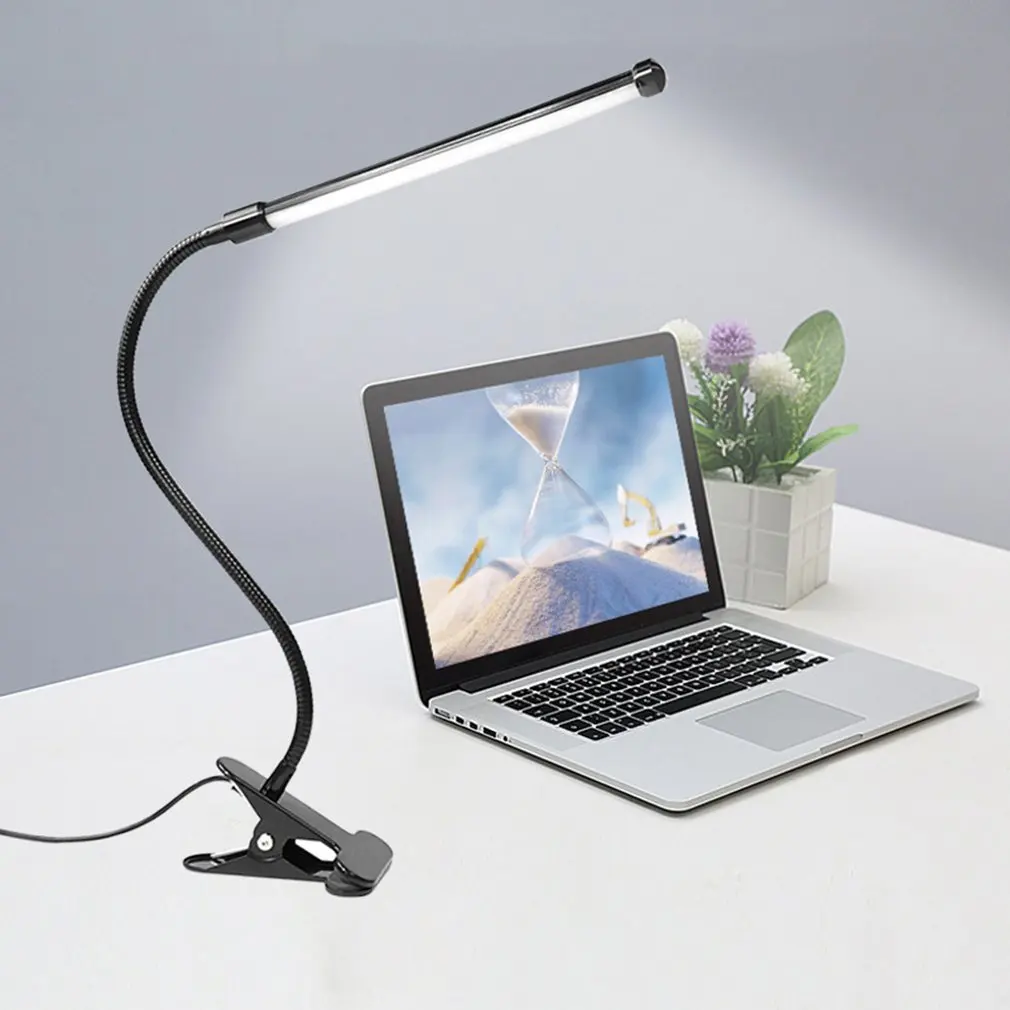 

ICOCO Aluminum Alloy LED Clamp Clip Light Flexible Eye Protective Design Bedside Students Reading Desk Light Table Lamp Sale