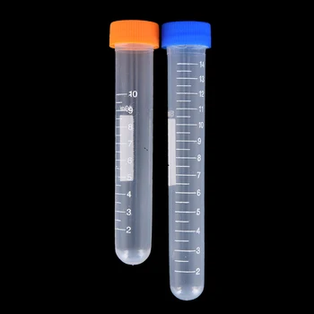 

container Graduation 10ml Centrifuge Tube 2ml 10pcs Volume Plastic Bottles with Round cap Transparent