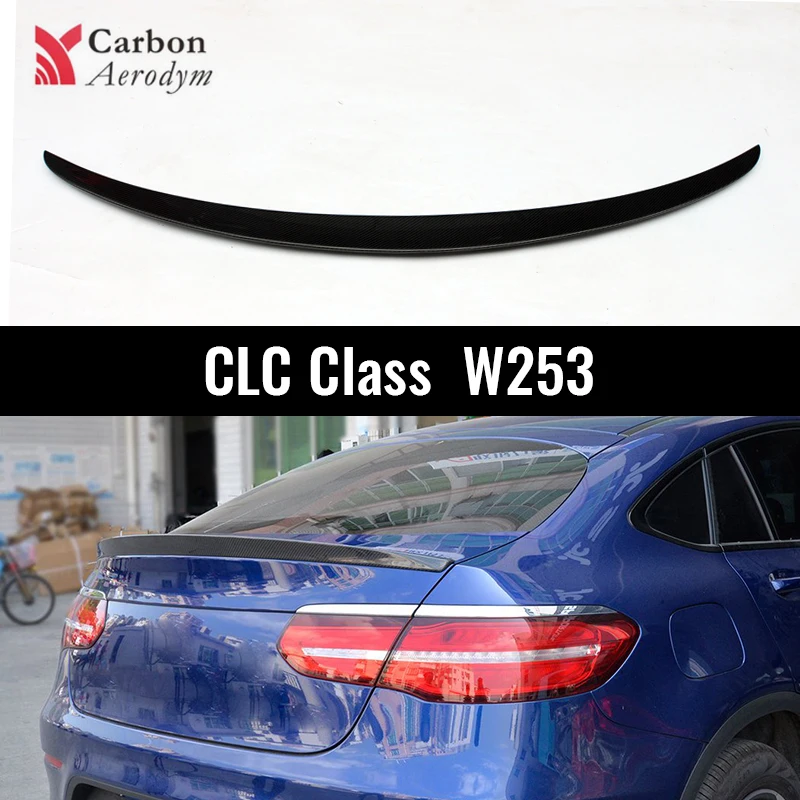

W253 Spoiler for Mercedes GLC Class C253 Coupe 2016+ Carbon Fiber CS Style Rear Trunk Wings Spoilers