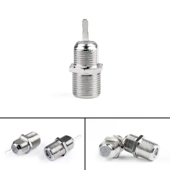 

Artudatech 2Pcs F-Type Female Deck Clip Panel Mount Jack Solder Lugs Straight RF Connector New Arrive