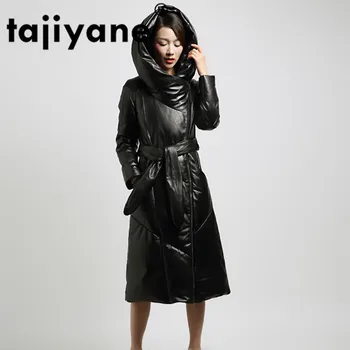 

Real Genuine Leather Jacket Autumn Winter Coat Women Clothes 2019 Vintage Sheepskin Down Coat Female Long Tops Veste Femme T4980