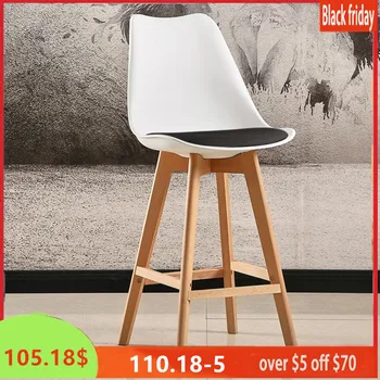 

2020 New 2pcs/Set Bar Chair imitation leather Home Office table chair Scandinavia Simple style Chair Kitchen Chair HWC