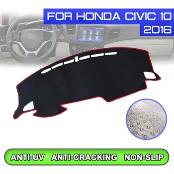 

Car Dashboard Mat for Honda Civic 10th 2016 Anti-dirty Non-slip Dash Cover Mat UV Protection Shade Sticker