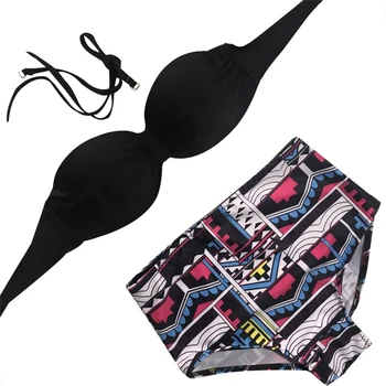 

Geometric Print High Waist Bikini Push Up Bathing Suit Women Swimsuit Summer Swimming Sbort Push-up Swimwear Women