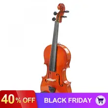 4/4 полный Размеры акустический Скрипка для начинающих Скрипка со Чехол с бантом и канифоли