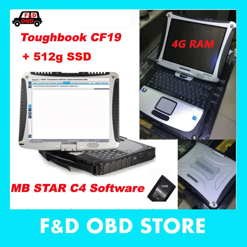 Лучший Panaso-nic CF 19 CF-19 4GB RAM ноутбук с 2020 12 V MB полным программным обеспечением