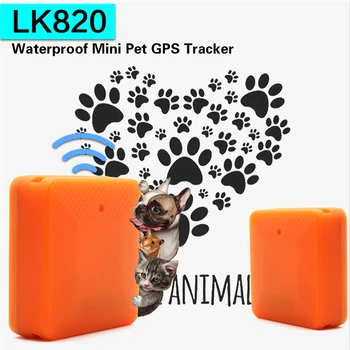 

Mini Tracking Device LK820 For Pet Orange Color Tracking New Arrival Waterproof Pet GPS Tracker GSM AGPS Locator With 500mAh