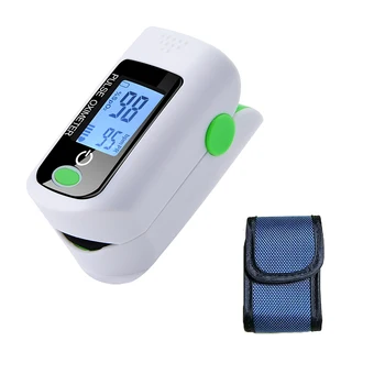 

Blood Oxygen Fingertip Pulse Oximeter Digital Pulse Oximeter Oxygen Saturation Blood Pressure Meter Home Montor With Storage Bag