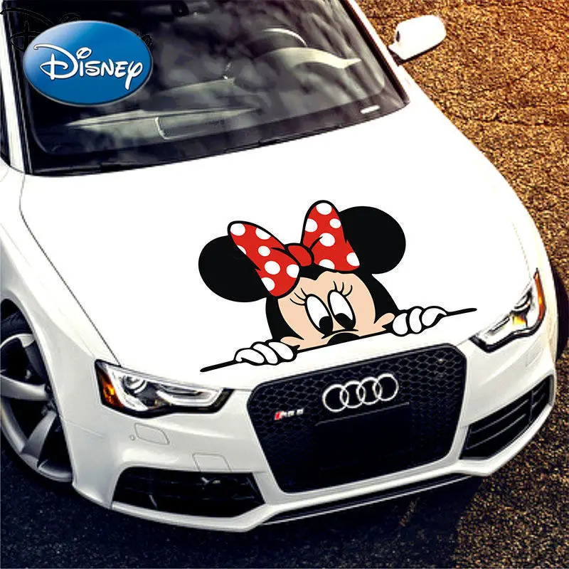 Disney Simple Creative Personality Car Decoration Sticker Fashion Cute  Cartoon Mickey Mouse Mickey Minnie Couple Car Sticker - Bottles,jars &  Boxes - AliExpress