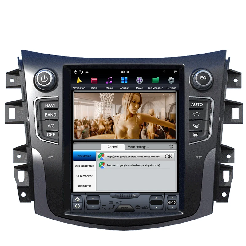 Sale NAVITOPIA 10.4inch 4G+64GB Tesla Style Vertical Screen Android 8.1 Car DVD GPS Navigation for Nissan Terra Navara/NP300 17
