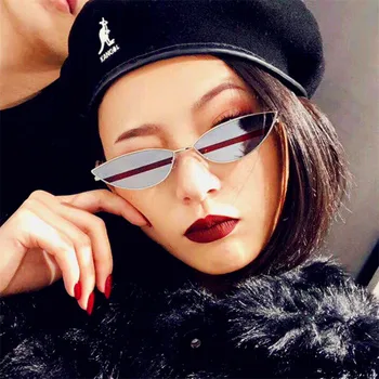 

GUANGDU 2020 New Hot Fashion Cat Eye Sunglasses Women's Luxury Brand Oculos Decoration glasses UV400