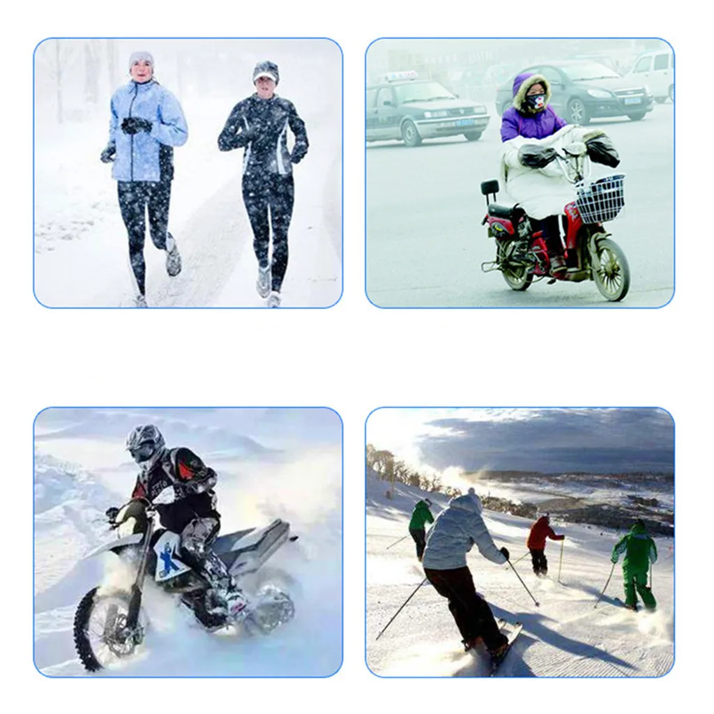 Перчатки с подогревом, перезаряжаемые, водонепроницаемые, зимние, утепленные, теплые, теплые, мужские перчатки, для велоспорта, катания на лыжах, спорта