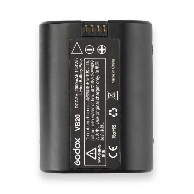 Godox V350 ttl 2,4G Вспышка для фотоаппарата Speedlite студийная вспышка для Nikon Canon sony Fujifilm Olympus+ VB20+ C20 - Цвет: Синий