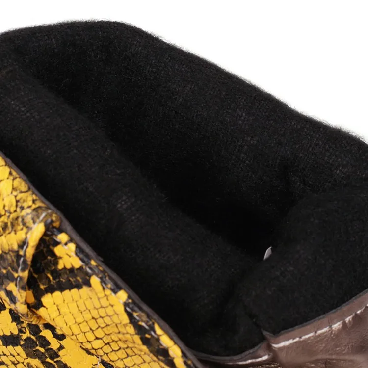 Женские ботинки до середины икры; chaussure; обувь в гладиаторском стиле; Винтажная обувь из искусственной кожи на танкетке и высоком каблуке; женская обувь; zapatos mujer sapato; H1075