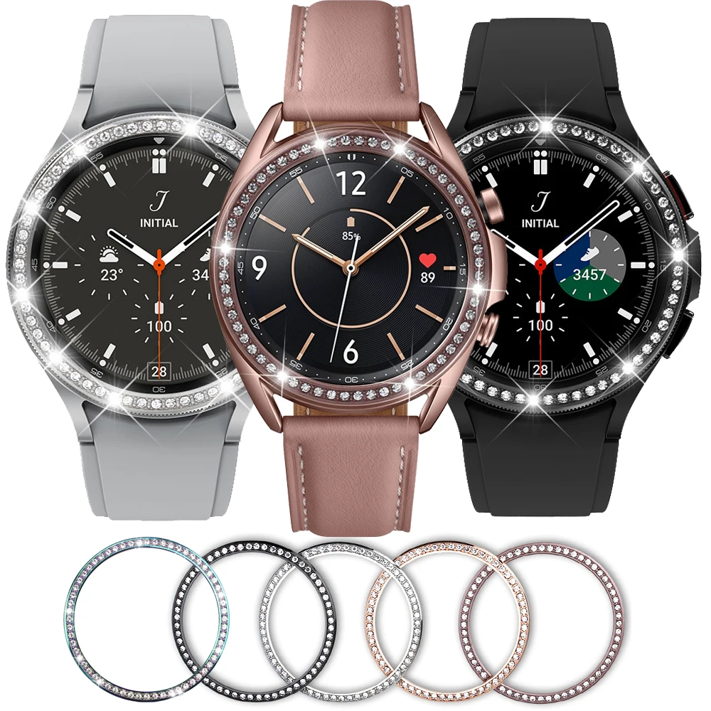 Защитный чехол для Samsung Galaxy Watch 3 41 мм 45 металлический бампер кольцо подходит 4 Classic