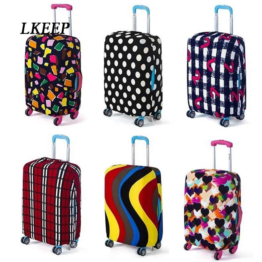 Travel Luggage Suitcase Protective Cover Trolley Case Travel Luggage Dust Cover Travel Accessories Packing Organizer Multi Color photo