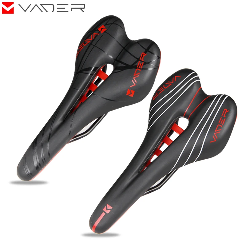 

Vader Breathable Waterproof Pu Leather Mountain Road Bike Saddle Bicycle Saddle Seat Comfort Foam Cycling Saddle Cushion Seat
