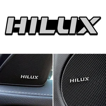 

4pcs NEW fit for Toyota Hilux surf vigo revo 2017 2018 Aluminum Alloy sticker car stereo Stickers car Accessories