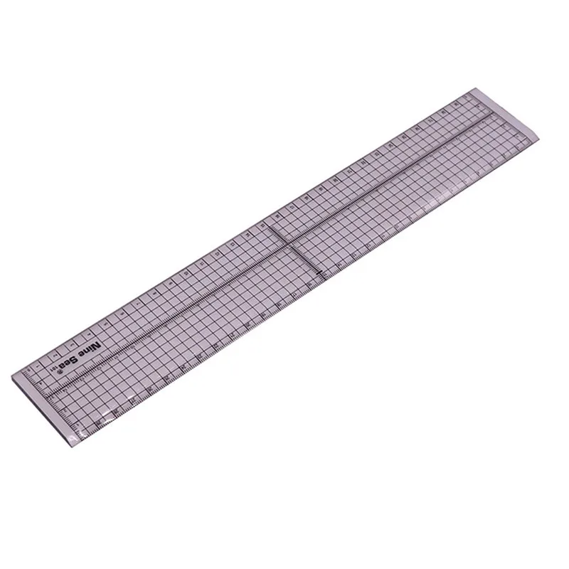 1 Uds 300*50mm hecho a mano de la regla de Patchwork con hierro lado y No de hierro lado elección arbitraria Material acrílico escala estándar